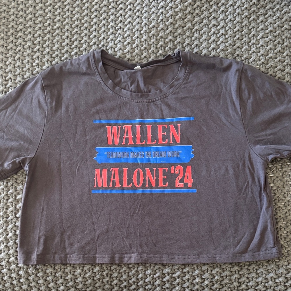 Morgan Wallen Post Malone Crop Top